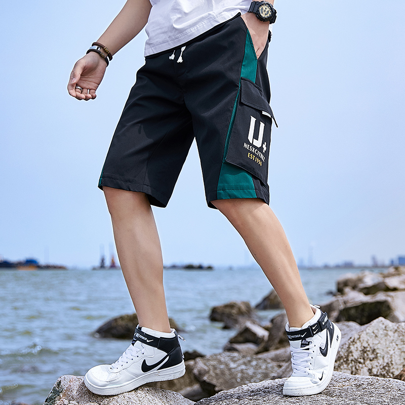 Quần soóc nam 2020 Summer New Loose Straight Năm-Point quần Version Hàn Quốc quần Casual làm việc Tide Handsome nam