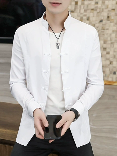 Весенняя осенняя тонкая куртка, китайский стиль, облегающий крой