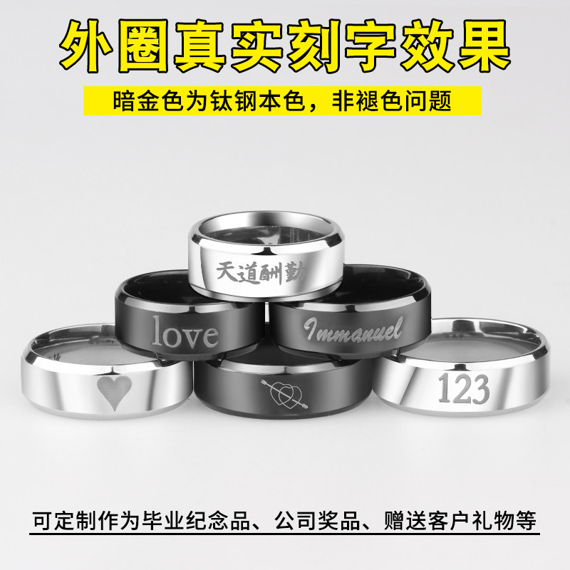 Bague homme en Acier au titane - Ref 3088766 Image 5