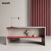 Электронная стола владелец стола президент президент Ship Shimba Simple Modern Modern Furniture Cinnabar Red 1,6 метра