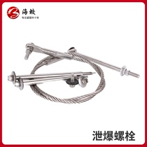 Explosion screw 304 stainless steel traction noose explosion wall special explosion bolt composite pad explosion nail