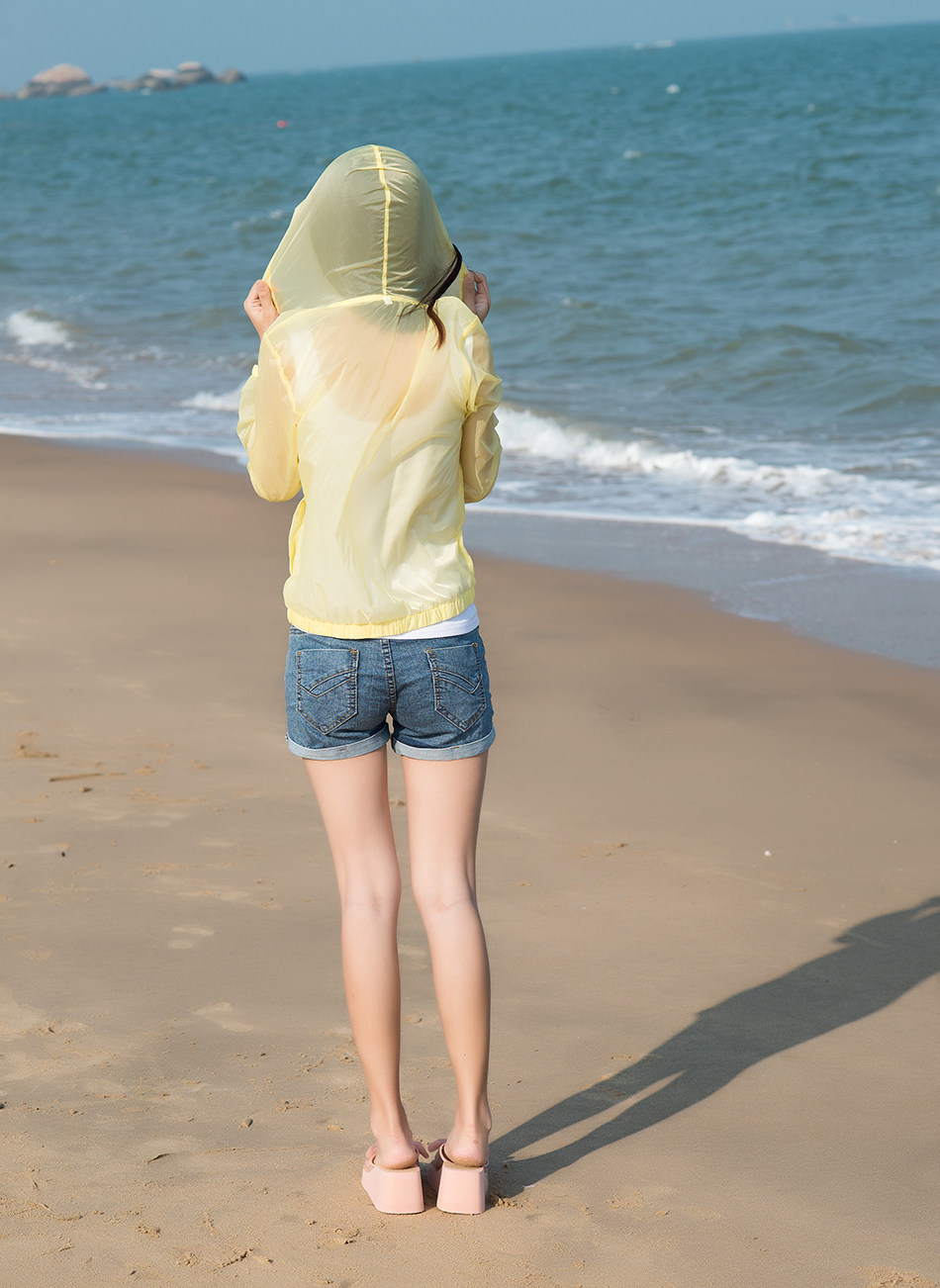 2018新款夏季防晒衣女士开衫中长款防晒服薄