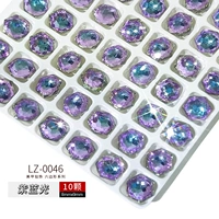 LZ0046 шестиугольный фиолетовый 7,8х8,7мм (10 шт.)