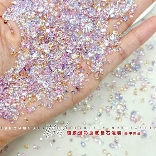 春柚 Украшение для ногтей, смешанный алмаз с цирконом для ногтей, накладные ногти, аксессуары, 200 шт