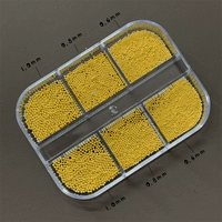 6 сеток маленьких стальных шариков золотого цвета (0,6-0,8-1,0 мм)