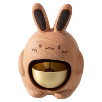 Dopamine wind chime hanging rabbit decorative pendant entrance doorbell bell Japanese style copper bell mountain bell healing system