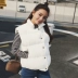 Phiên bản Hàn Quốc của đoạn ngắn mùa thu và mùa đông mặc vest đen vest vest sinh viên cotton vest nữ áo bông dịch vụ vest công sở nữ Áo vest