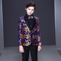 Childrens suit suit suit boy dress handsome British Flower Boy small suit boy model catwalk piano performance suit