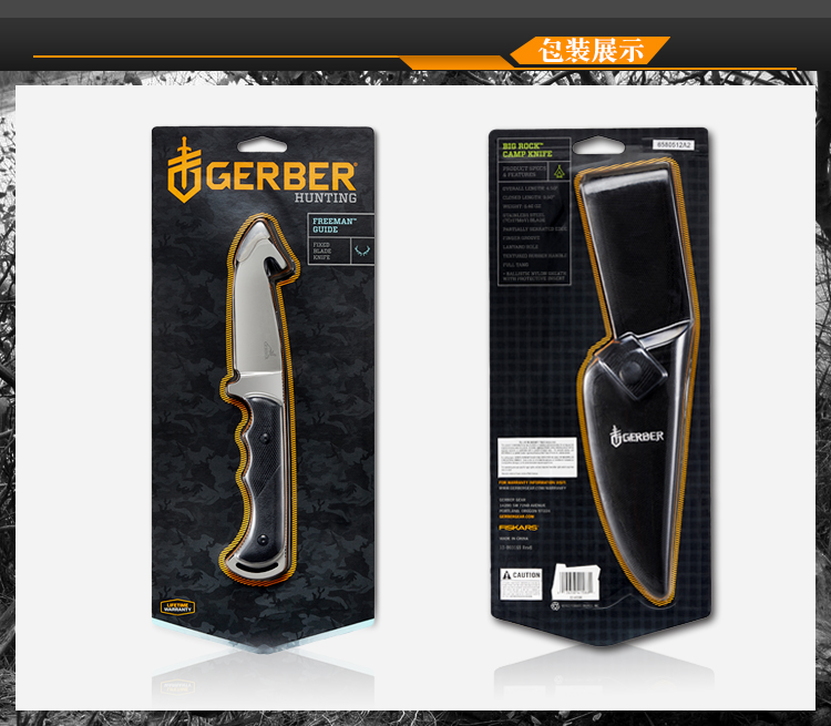 Hoa Kỳ Gobo gerber câu cá dao móc thẳng dao ngoài trời hoang dã sống dao dao thiết bị ngoài trời dao 000589 - Công cụ Knift / công cụ đa mục đích kìm nhật đa năng