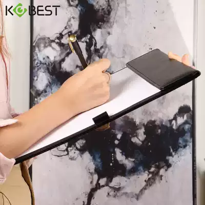 A4 folder Cardboard leather board clip Student writing pad board A5 signature board Hotel writing folder Invoice folder
