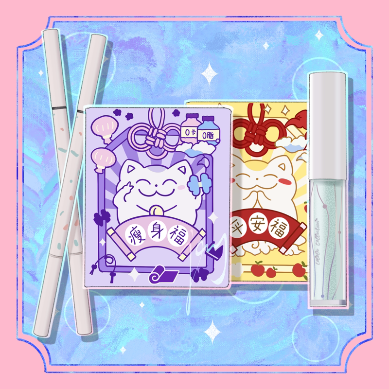 【Near-Expiry Clearance】Lolola Cat Blush Brightening Liquid Eyeshadow Terrazzo Eyebrow Pencil Series