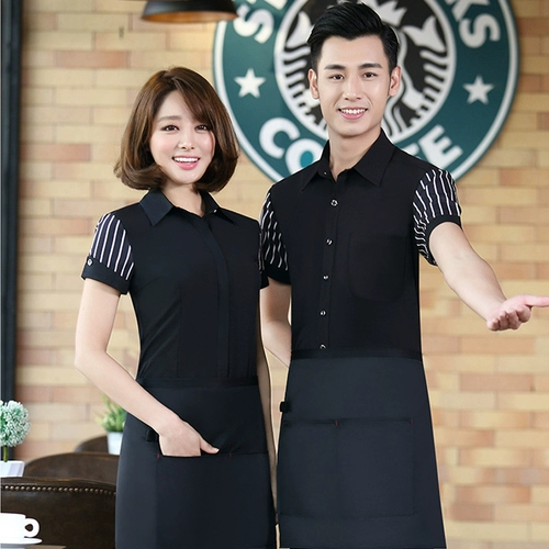 Комбинезон, летняя одежда для работы, кофейная униформа, короткий рукав