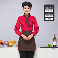 Красный лонгслив, круглый воротник