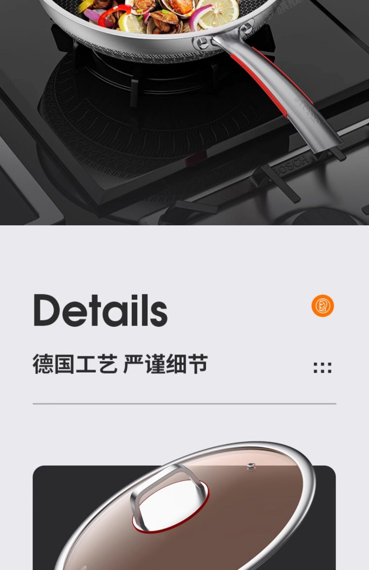 Германия Удо соты палка горшок нержавеющей стали котелок с выпуклым днищем домой газ кухня электромагнитная печь Маленький кулинарный горшок ламповая копоть 