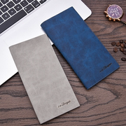 đa thẻ dài siêu mỏng Wallet nam cắn trẻ ví da Hàn Quốc zip-up đơn giản retro ví sinh viên thủy triều