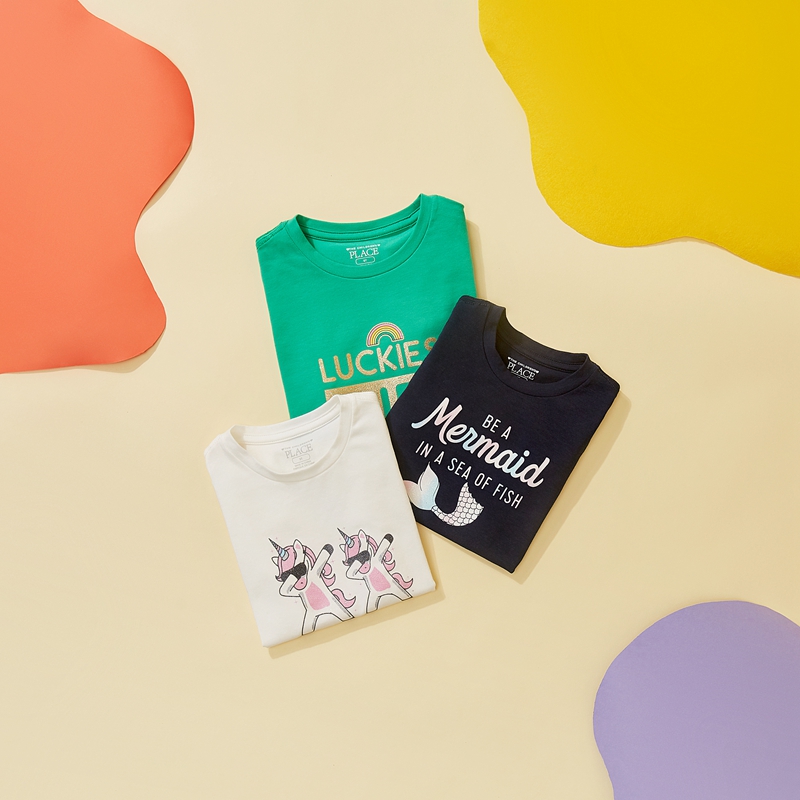 美国 The Children’s Place 爱.NATURAL天然抗菌系列 儿童短袖T恤 天猫优惠券折后￥19包邮（￥179-160）男、女童95~130码多色可选