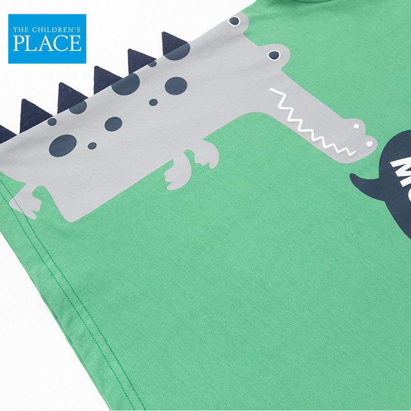 The Children's Place 21年夏季款 立体鳄鱼图案 儿童短袖套装 天猫优惠券折后￥39.9包邮（￥173.9-134）90~130码2色可选