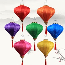Spring Festival Red lantern hanging retro Chinese palace lamp balcony Vietnamese diamond lantern decoration outdoor waterproof lantern lamp