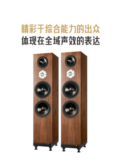 悠唐 T718发烧级hifi无源音箱双8英寸音响高中低音三分频落地音箱