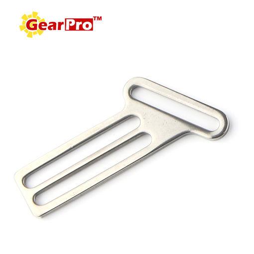 GearPro 316 stainless steel side hanging Japanese word button 5cm cuddling bag positioning adjustment technology diving accessories