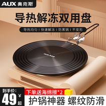 Oaks Enamel Pot Heat Plate Gas Cooker Home Heat Plate Pot Bottom Anti-burn Black Insulation Cushion Thawing Disk