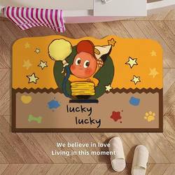 Cartoon Star-Shaped Alien Household Soft Diatom Mud Bathroom Mat Toilet Wear-Resistant Bathroom Entrance Water-Absorbing Mat