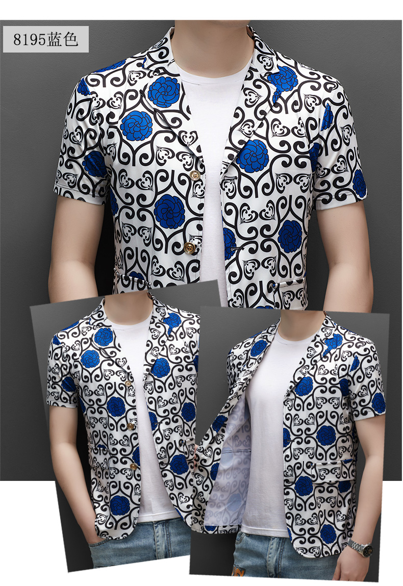 C4046 2190K ÁO VEST NAM MINREAG VEST NGẮN TAY MÙA HÈ HỌA TIẾT HOA THỜI TRANG NAM G05 SẢN PHẨM MỚI