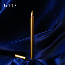 gtd metal signature pen 0 5mm smooth metal rotating out office business notebook pen can be customized logo gift high-end gift box gel pen high-end men gift sign pen