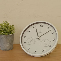 Japanese direct mail Lemnos Air clock temperature and humidity wall clock living room clock simple atmospheric clock