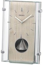 Japan direct mail Seiko SEIKO radio wave transparent solid wood alarm clock