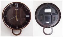 Japan direct mail Seiko living room swing wall clock simple wood color coating hem clock PH206B