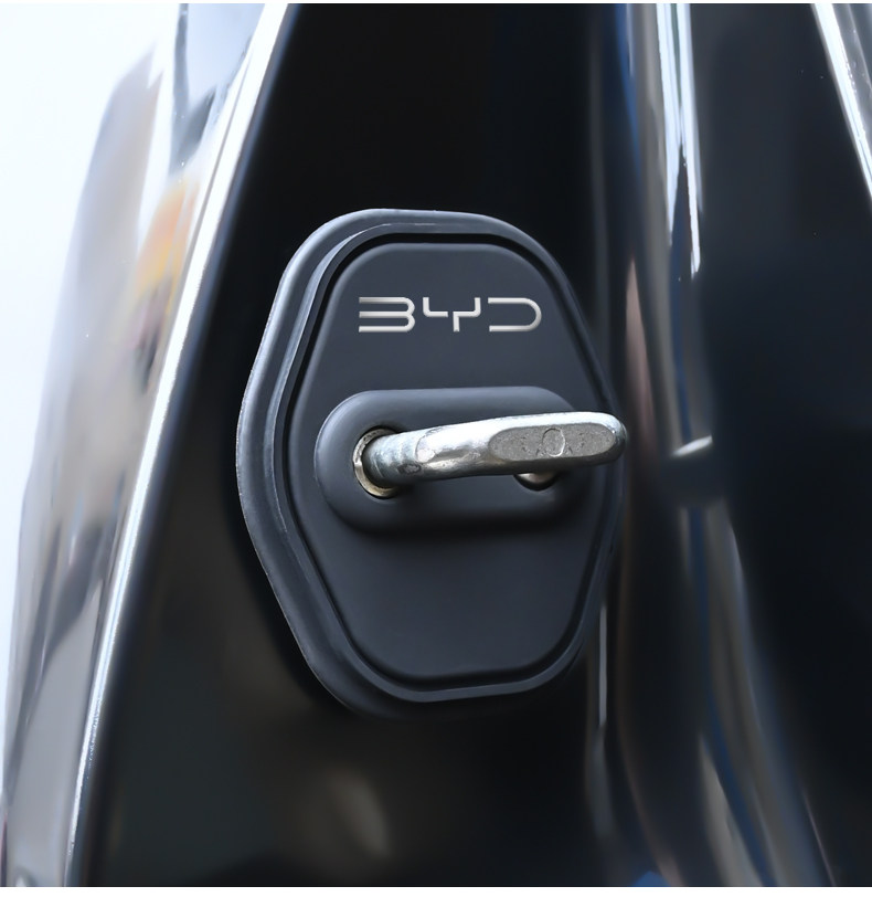 Шок поглощающих резиновый буфер 24款比亚迪驱逐舰05dmi汽车门锁盖车门锁防锈缓冲减震硅胶保护套