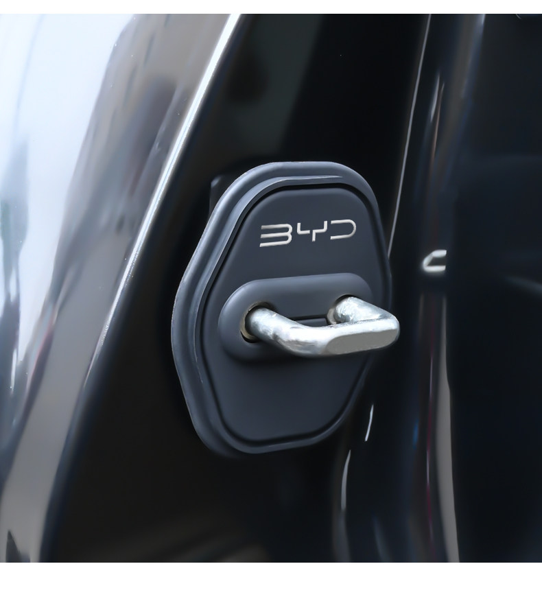 Шок поглощающих резиновый буфер 24款比亚迪驱逐舰05dmi汽车门锁盖车门锁防锈缓冲减震硅胶保护套