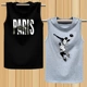Mùa hè vai không tay áo thun nam XL cotton rộng thể thao vest béo vest vest bóng rổ - Áo vest cotton khoác vest nữ