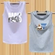 Mùa hè vai không tay áo thun nam XL cotton rộng thể thao vest béo vest vest bóng rổ - Áo vest cotton khoác vest nữ