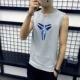 Áo thun không tay nam không tay Cotton cotton thể thao thể thao bóng rổ áo len in xu hướng áo XL - Áo vest cotton khoác vest nam