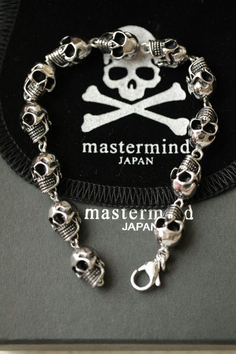 Trendy Brand Mmj Skull Connected Bones Titanium Steel Bracelet (Adjustable Size)