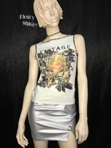 vintage Marilyn Monroe Wild sexy BAO WEN retro sleeveless vest T-shirt