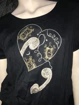 Call of love ~ vintage vintage 90s sweet sister love pleated princess sleeve short-sleeved T-shirt