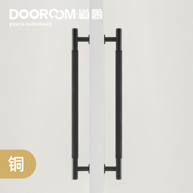 Dau All copper door wooden door wooden door glass door shower room door single dress pair with double door big handle and handle copper