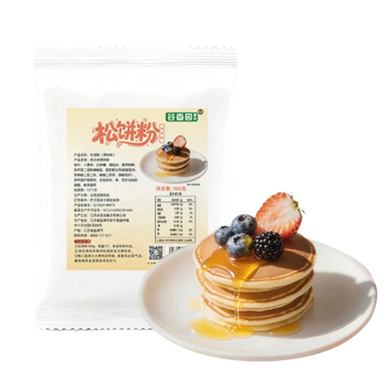谷香园松饼粉100g烘焙面粉儿童早餐华夫饼家用自制铜锣烧预拌粉