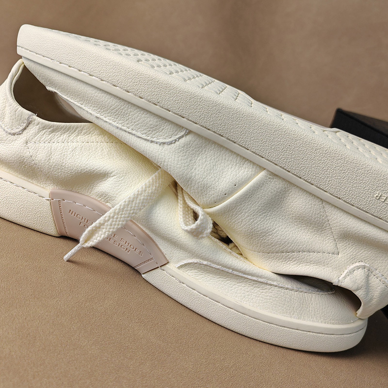 Breathable Cowhide Men's Shoes, Lightweight, Comfortable, Soft Sole, Non-Tiring, Soft Leather, 2025 Super Popular Versatile German Training Shoes, Forrest Gump Shoes