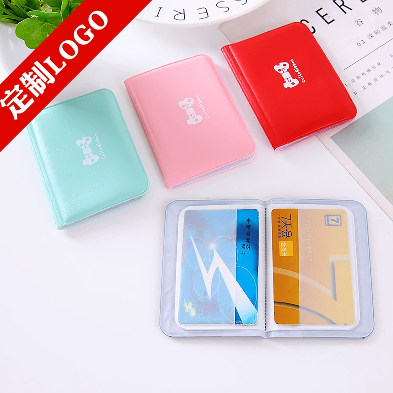 Nhiều thẻ đơn giản và siêu mỏng Gói thẻ xe buýt nhanh dành cho phụ nữ nam Hàn Quốc mini thẻ tín dụng chủ thẻ gói thẻ chủ thẻ - Chủ thẻ