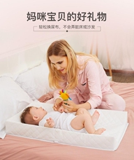 Пеленания станции 三边遮挡保护形尿布台可架婴儿床宝宝换尿布辅助按摩神器