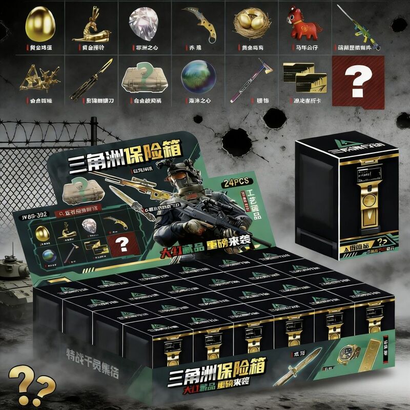 Delta Operation Safe Blind Box Figure Box Big Red Collectible Heart of Africa Tears of the Ocean Merchandise Gift Box