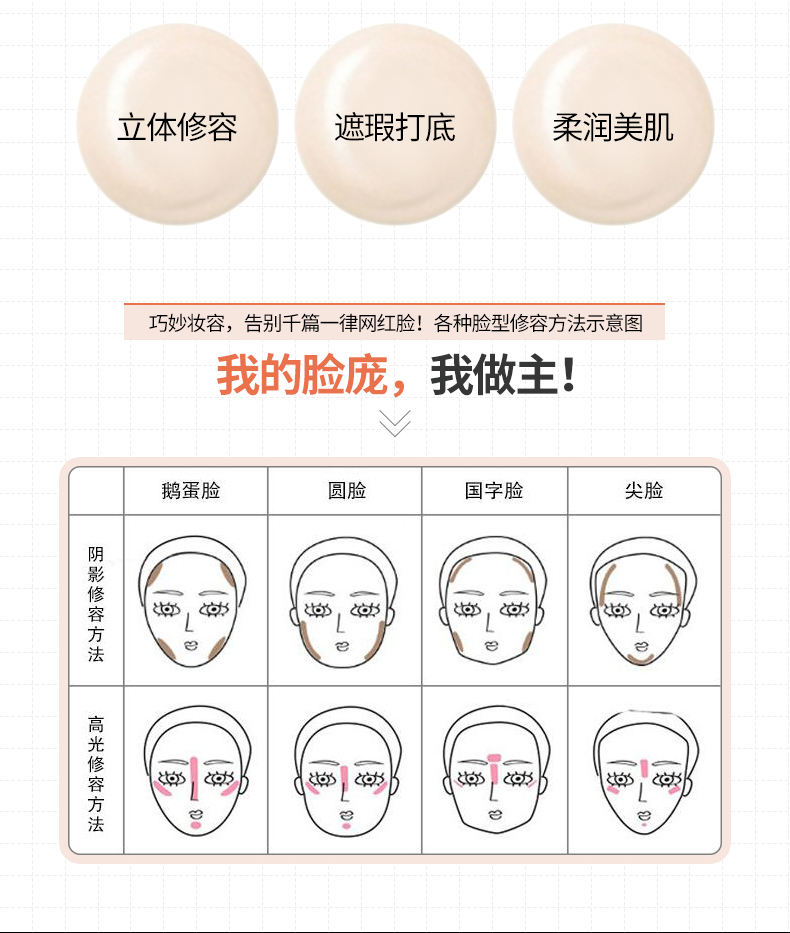 棒 泉 雅 双头 修 容 棒 Hai sử dụng ánh sáng cao mới bắt đầu v mặt bột sáng mũi chùm bóng không thấm nước đích thực lâu dài bắt sáng dior