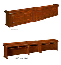 Walnut paint podium 4 2 meters 4 8 meters solid wood bark conference table training table factory direct sales platform