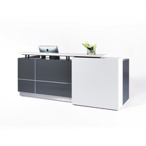 Simple fashion black and white paint front desk company reception desk reception desk welcome desk