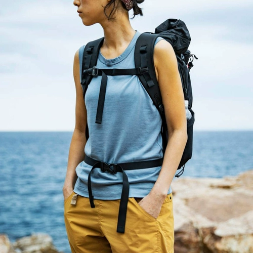 Дорожная шерстяная дышащая майка топ без рукавов, спортивная быстросохнущая альпинистская футболка подходит для пеших прогулок, эффект подтяжки