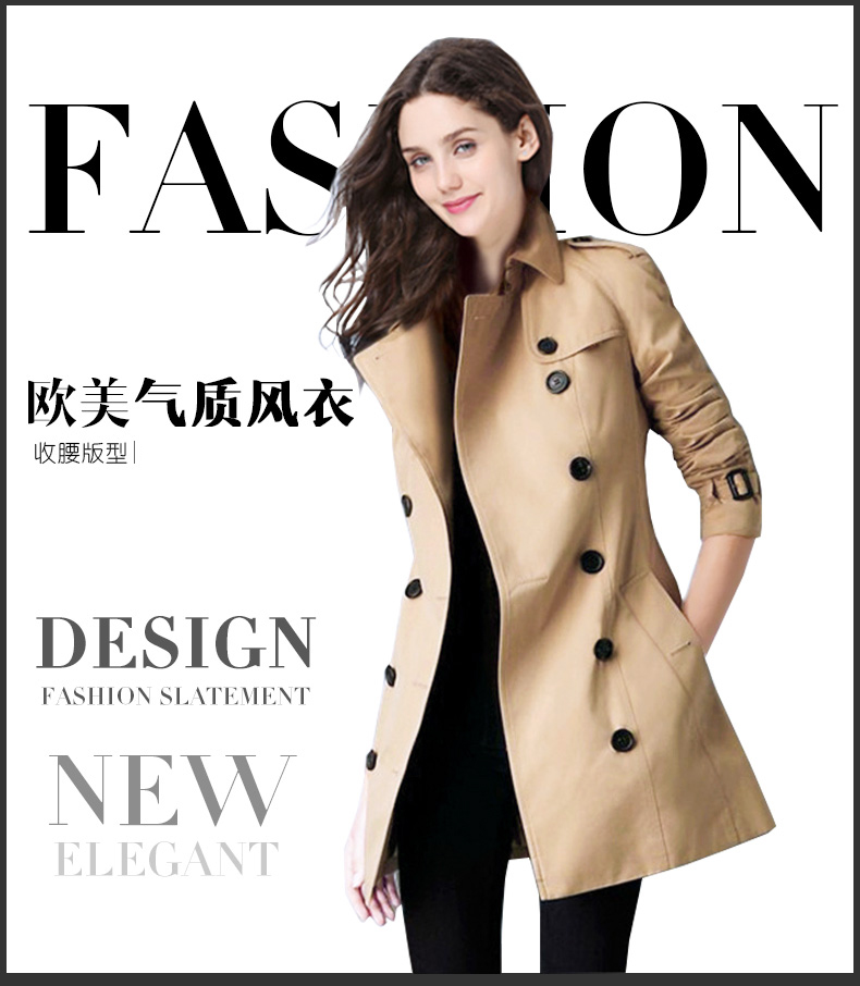 Trench pour femme en Polyester en Polyester - Ref 3228096 Image 7